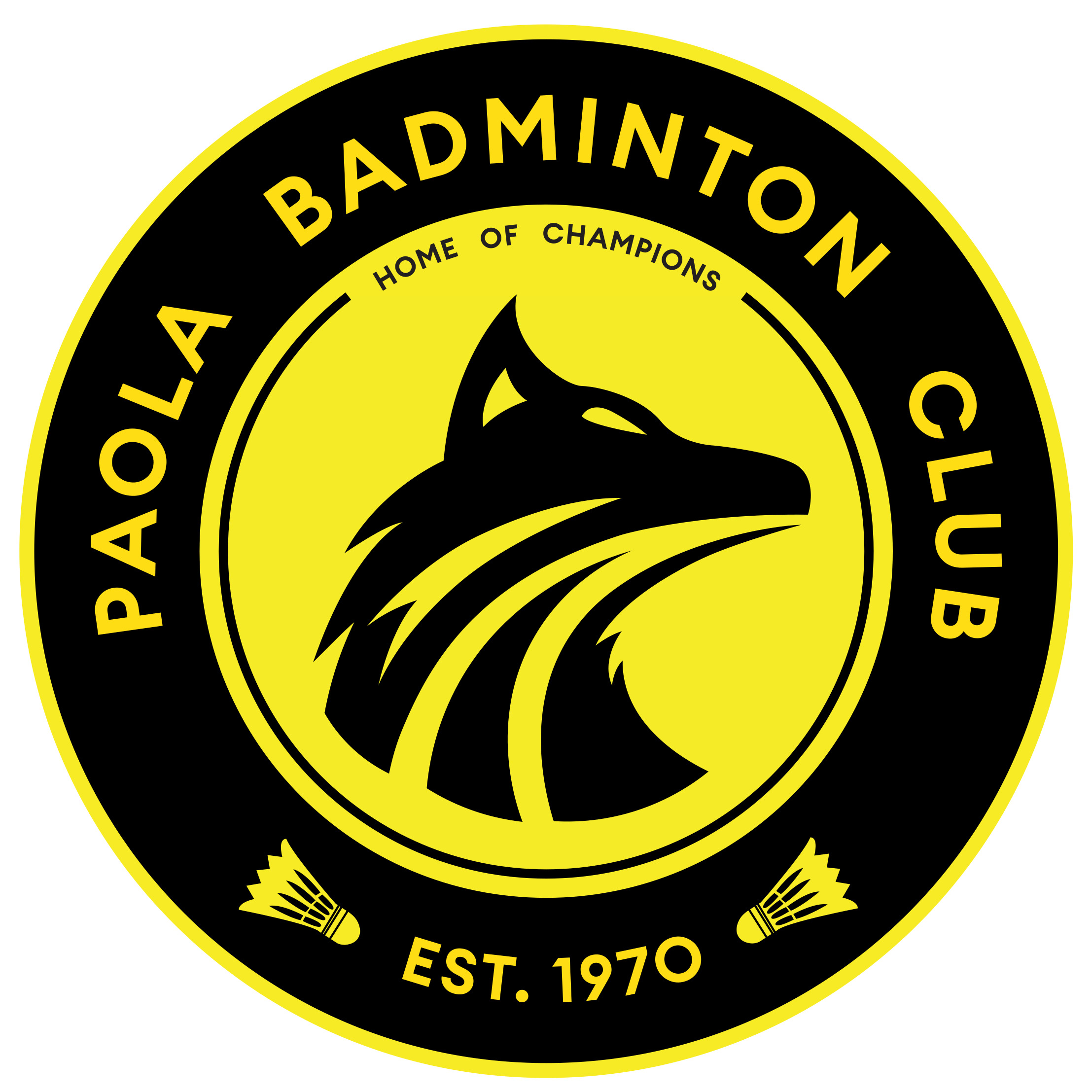 Paola Badminton Club Logo